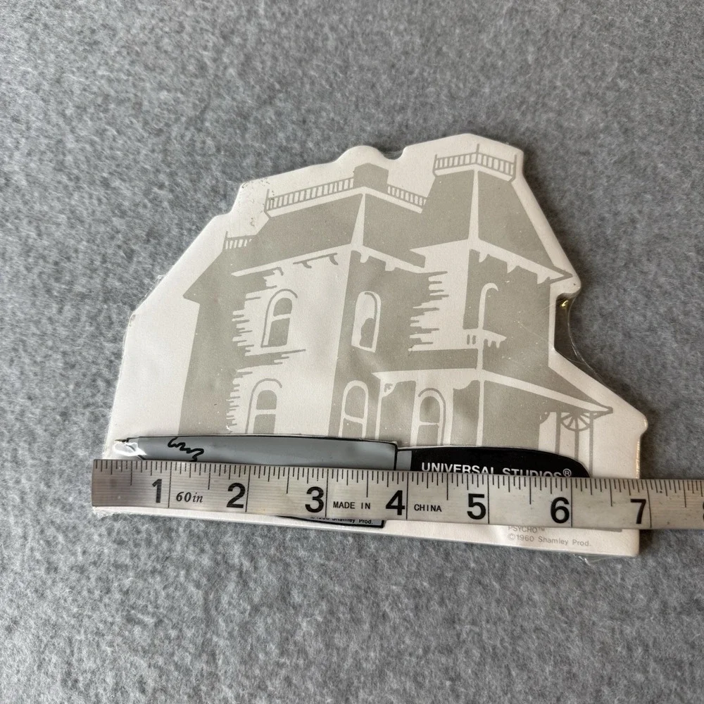Vintage Universal Studios 1960 Psycho Thriller Bates Motel Notepad Knife Pen Pad